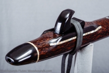 Black Palm Native American Flute, Minor, Low F-4, #L21A